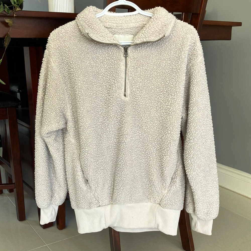 Cozy Cream Sherpa Pullover
